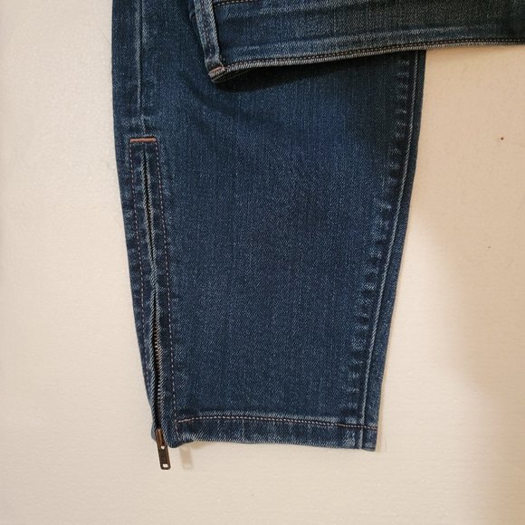 Ann Taylor LOFT Women's Jeans Size 6 Blue Denim Zipper Bottoms NO SIZE TAG - Picture 8 of 11